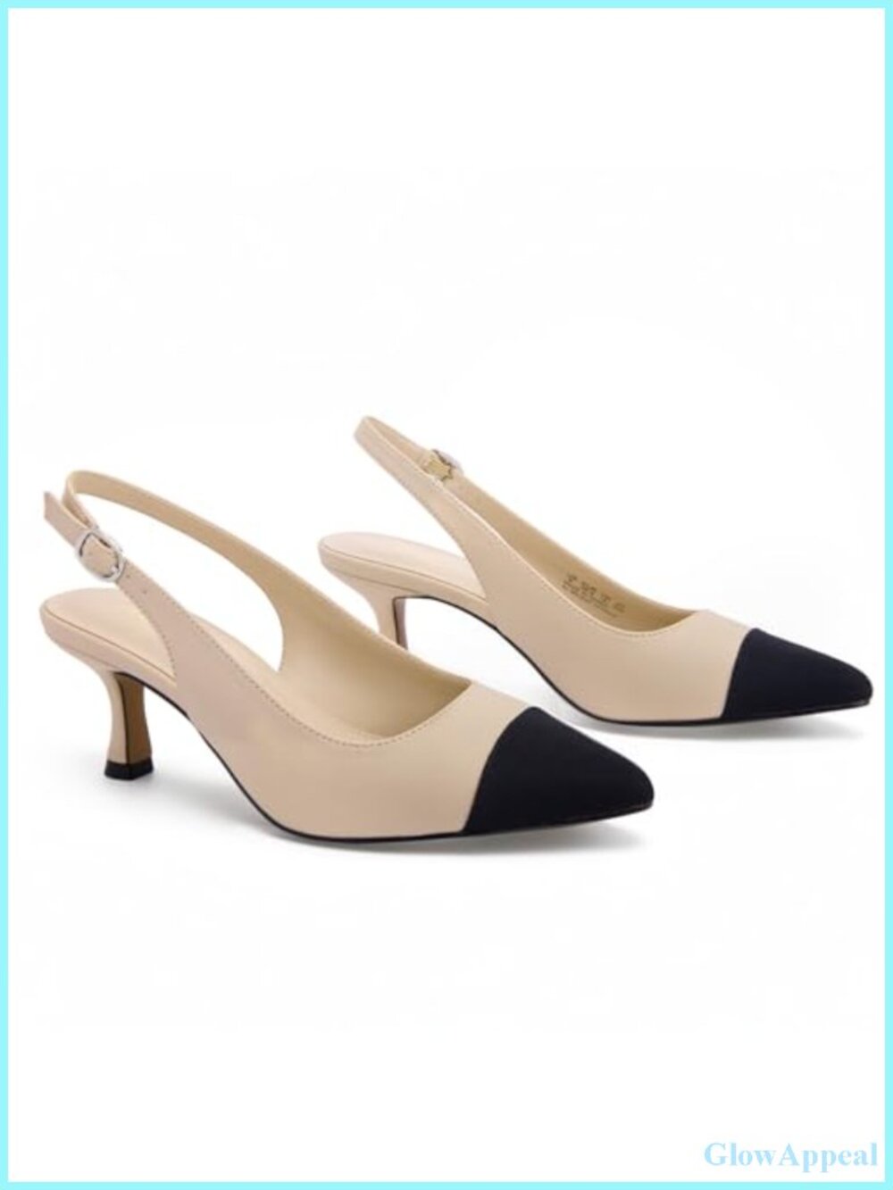 Women's Slingback Kitten Heels Pointed Toe 2.5in Pumps